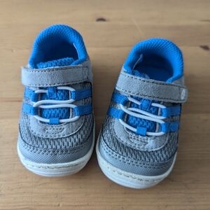 Stride Rite Baby Gray and Blue Shoes